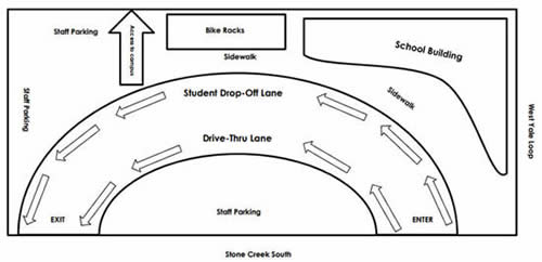 Stone Creek parking lot map