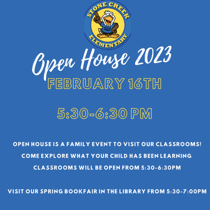 Open House information 