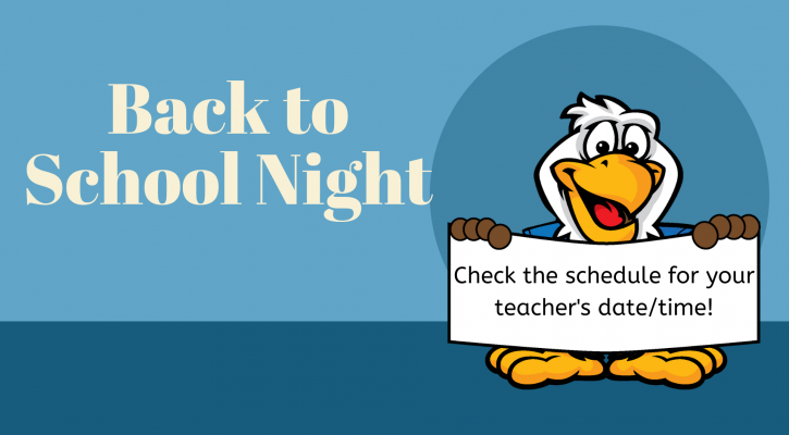 Back to School Night Announcement