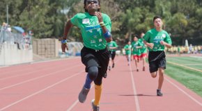 Student Running in Irvine Junior Games