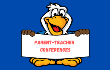 Eagle holding conference sign