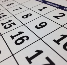 photo of a calendar