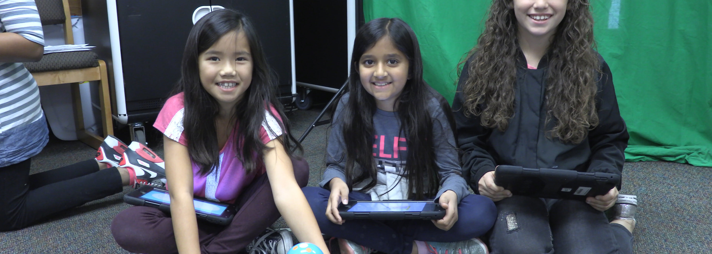 Students using technology