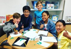 group of student smiling